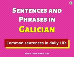 Galician Sentences and Phrases