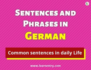German Sentences and Phrases