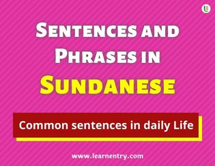 Sundanese Sentences and Phrases