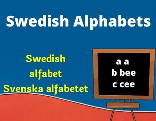 Swedish Alphabets