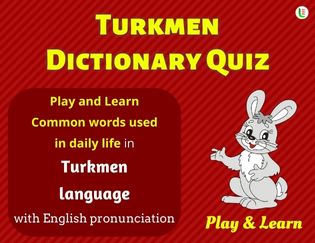 Turkmen A-Z Dictionary Quiz