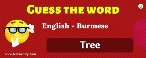 Guess the Tree in Burmese