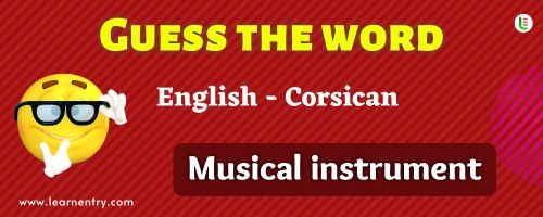 Guess the Musical Instrument in Corsican