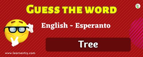 Guess the Tree in Esperanto