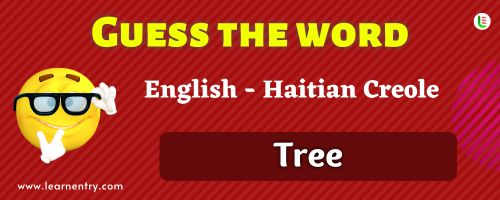 Guess the Tree in Haitian creole