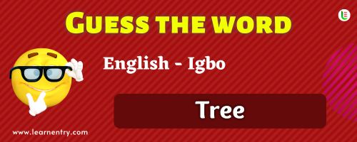 Guess the Tree in Igbo