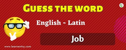 Guess the Job in Latin