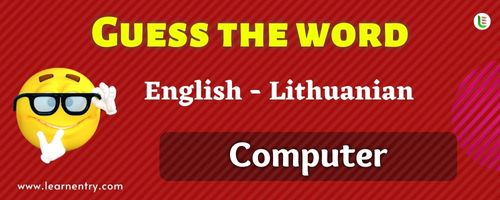 Guess the Computer in Lithuanian