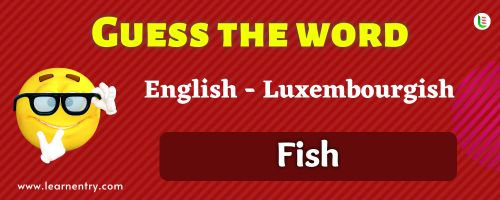 Guess the Fish in Luxembourgish