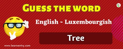 Guess the Tree in Luxembourgish