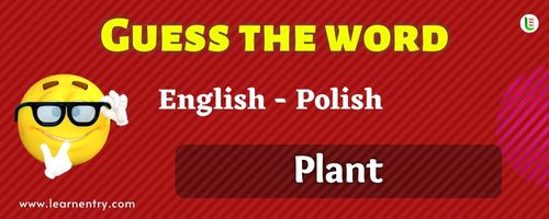 Guess the Plant in Polish
