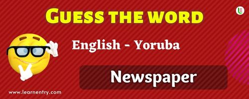 Guess the Newspaper in Yoruba