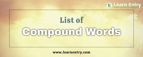 List of Compound words in English