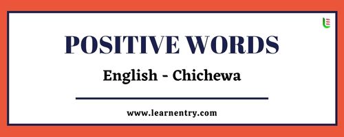 List of Positive words in Chichewa and English