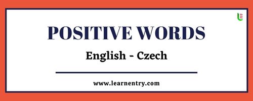 List of Positive words in Czech and English