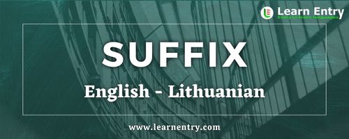 List of Suffix in Lithuanian and English