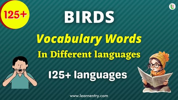Birds names in different Languages