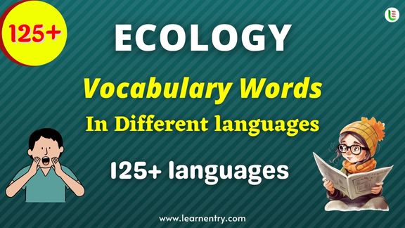 Ecology vocabulary words in different Languages