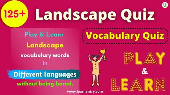 Landscape quiz in different Languages