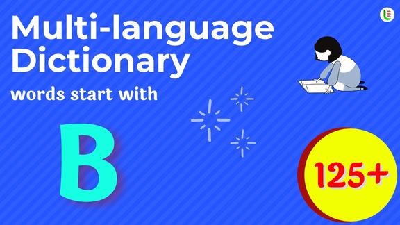 Multi-language translation - Words start with B