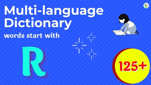 Multi-language translation - Words start with R