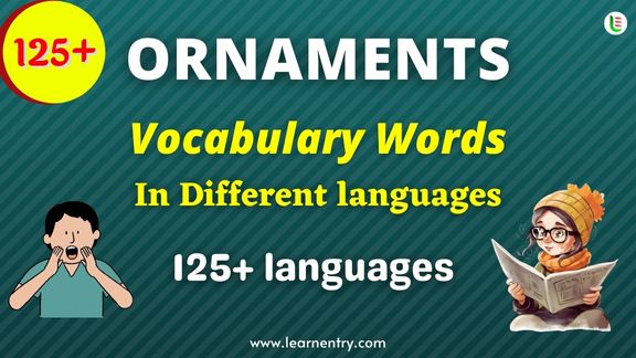 Ornaments names in different Languages