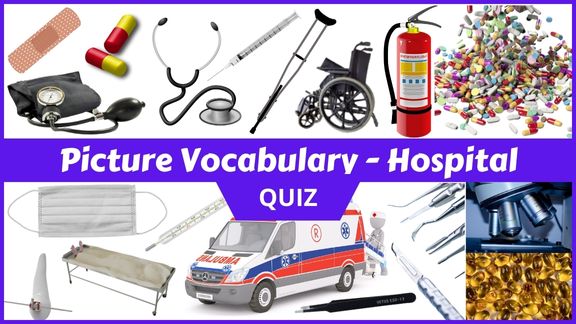Play Hospital things Picture vocabulary