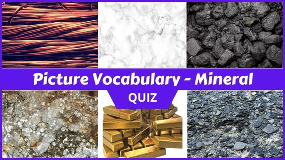 Play Minerals Picture vocabulary