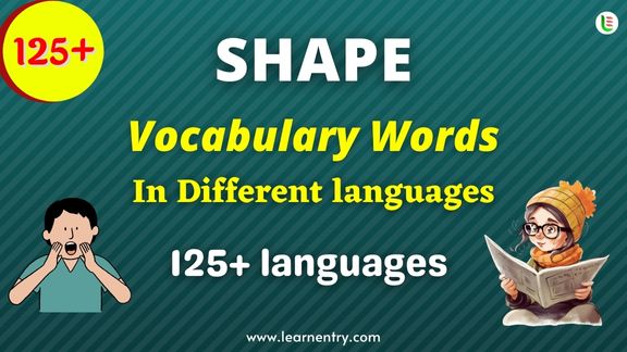 Shape vocabulary words in different Languages