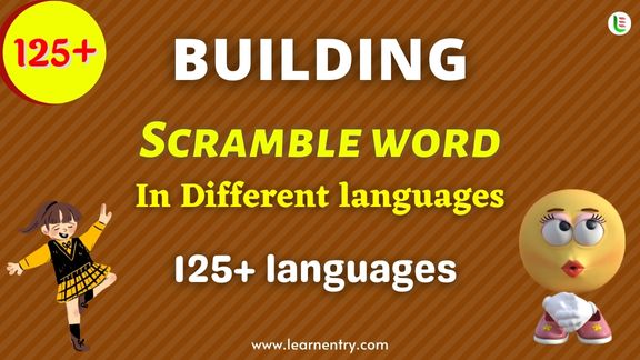 Building word scramble in different Languages