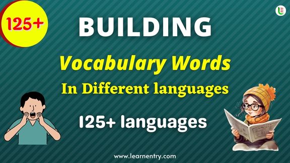 Building vocabulary words in different Languages