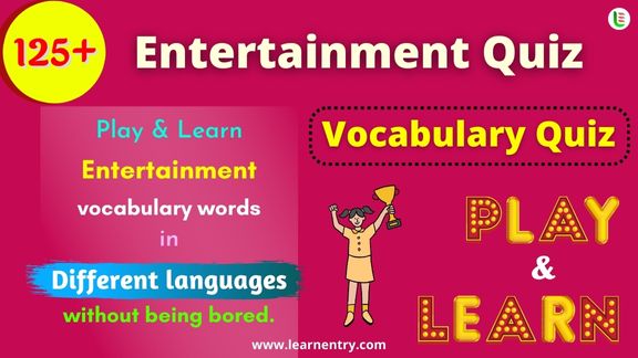 Entertainment quiz in different Languages