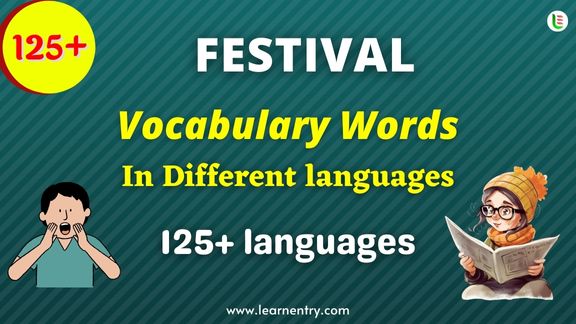 Festival vocabulary in 125+ Languages | Learn Entry