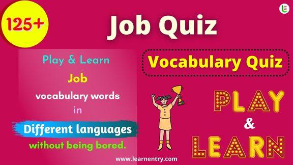 Job quiz in different Languages