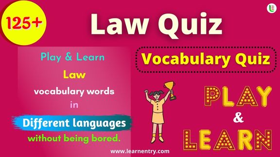 Law quiz in different Languages