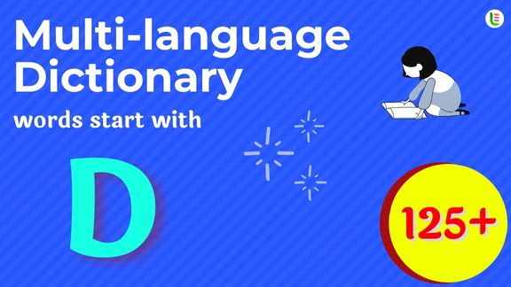 Multi-language translation - Words start with D