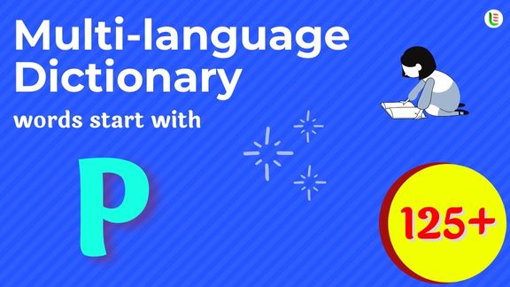 Multi-language translation - Words start with P