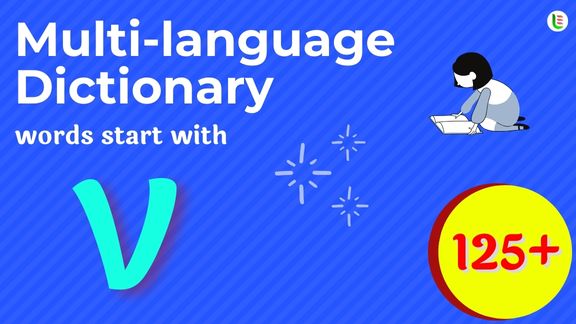 Multi-language translation - Words start with V