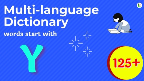 Multi-language translation - Words start with Y