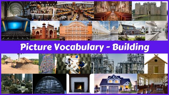 30 Building names with pictures in English