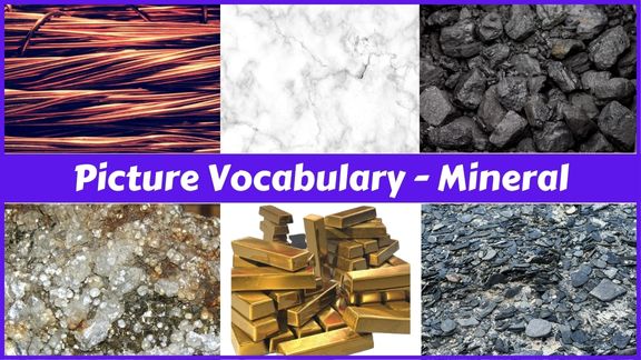 Minerals names with pictures in English