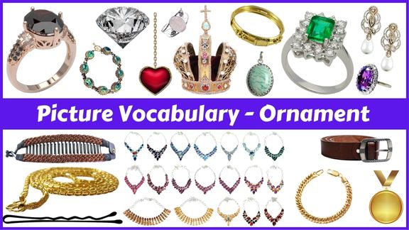 Ornament names with pictures in English