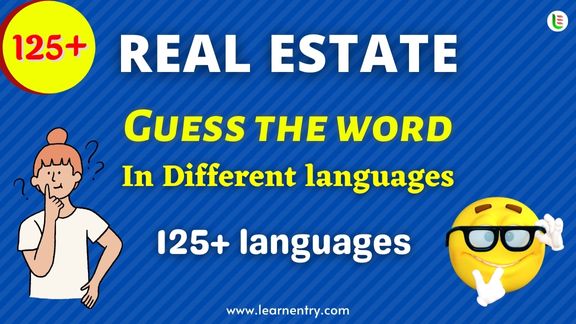 Guess the Real Estate words in different Languages
