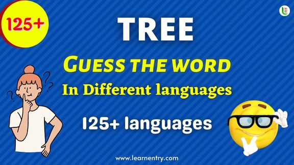 Guess the Tree words in different Languages
