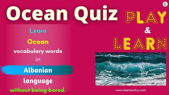 Ocean quiz in Albanian
