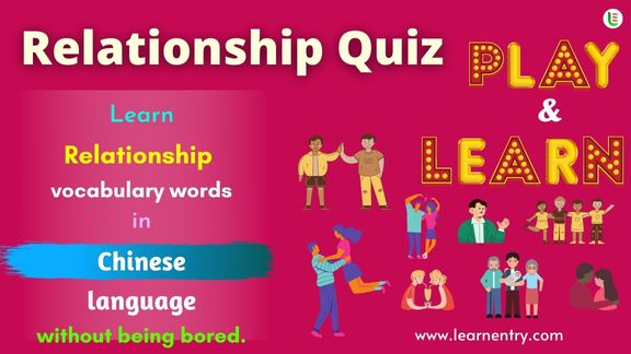 Family Relationship quiz in Chinese