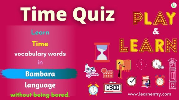 Time quiz in Bambara