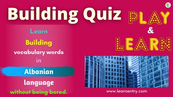 Building quiz in Albanian