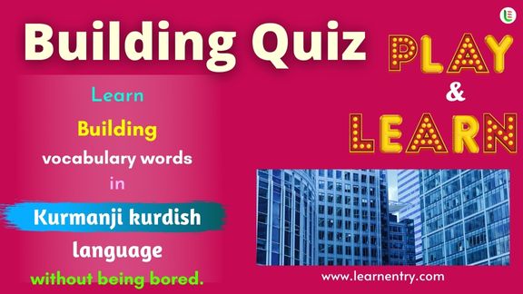 Building quiz in Kurmanji kurdish