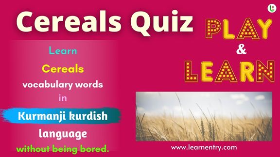 Cereals quiz in Kurmanji kurdish